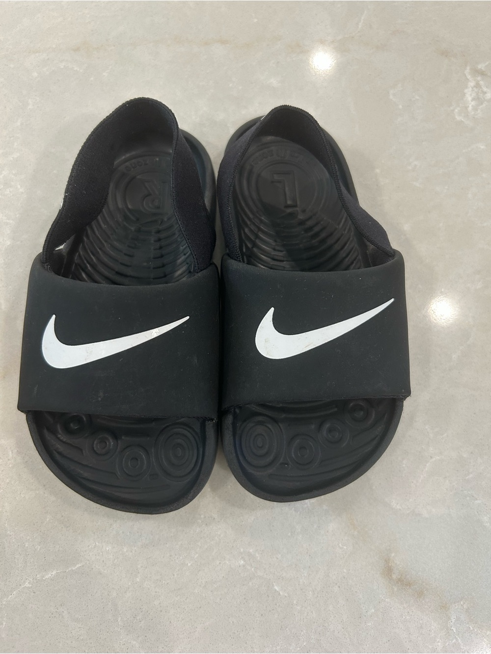 Toddler Nike Black Slide Sandals - 8C